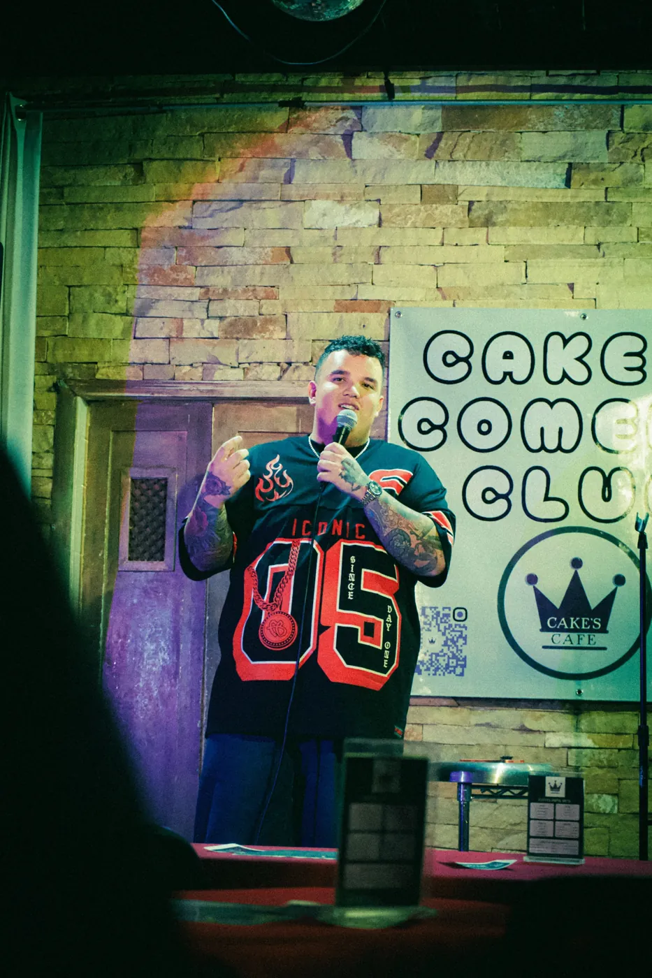 AJ Deleon at Cake's Comedy Club